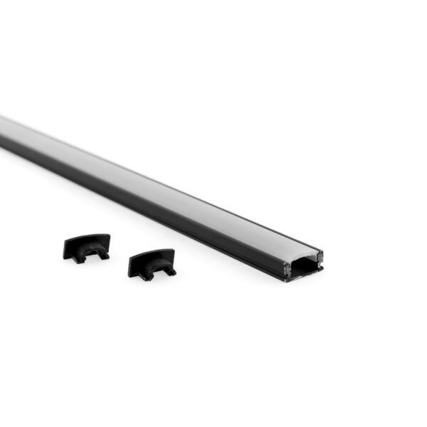 Aluminium profile 3m, surface 17 x 7mm, black