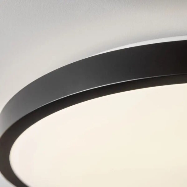 LED ceiling light ATOL 32W, 4000K, 2560lm, 120°, IP54, Ø400mm, black - Image 3