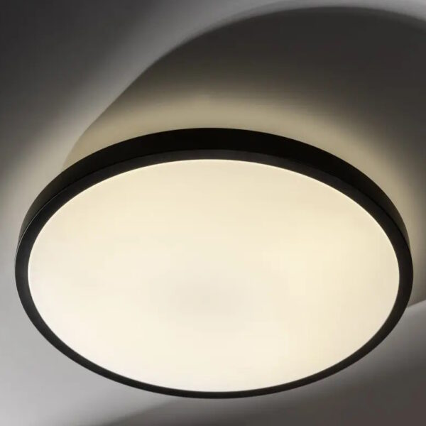 LED ceiling light ATOL 32W, 4000K, 2560lm, 120°, IP54, Ø400mm, black - Image 4