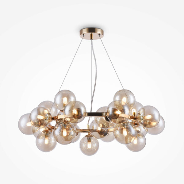 Pendant light DALLAS 25xG9, gold