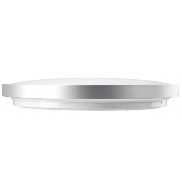 LED ceiling light ATOL 32W, 3000K, 2560lm, 120°, IP54, Ø400mm, silver - Image 2