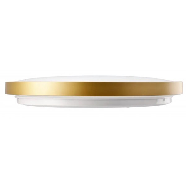 LED ceiling light ATOL 32W, 3000K, 2560lm, 120°, IP54, Ø400mm, gold - Image 2