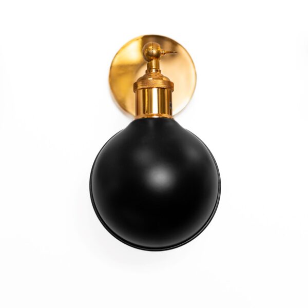 Wall light GRIMMA E27, gold/black - Image 2