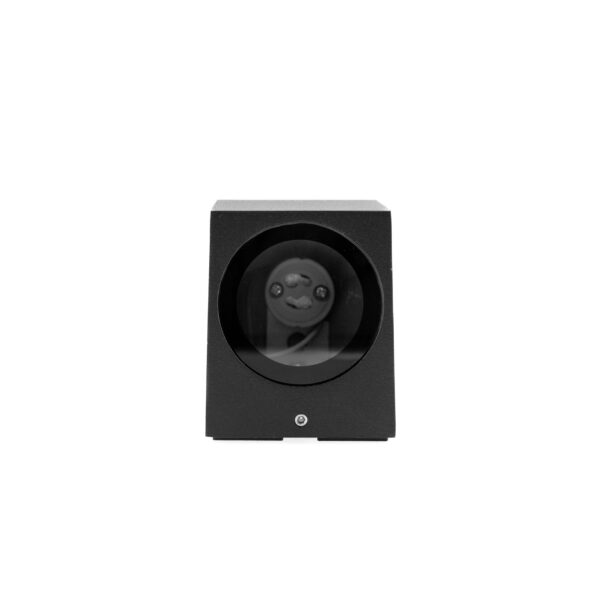LED outdoor wall light HAMM GU10, IP44, square, black - Image 2