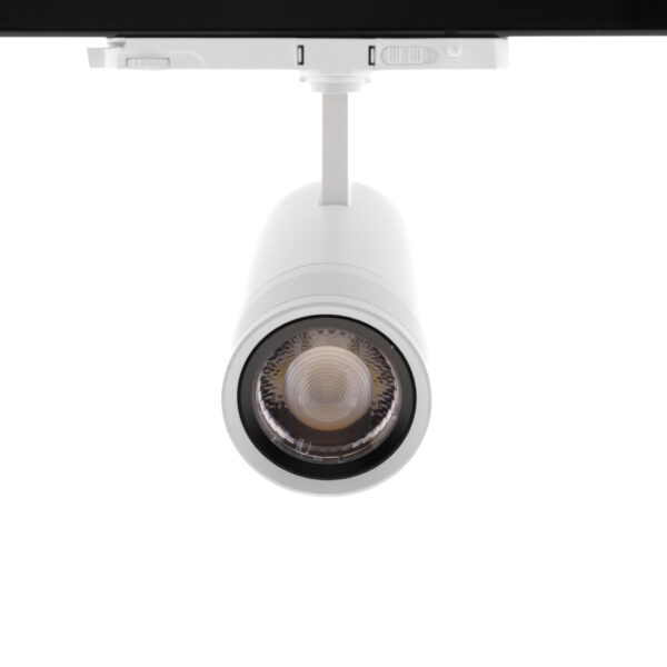 LED track light NEW BONN ZOOM 30W, CCT 3000K-3500K-4000K, 15°-55°, dimmable from driver, 3F, white