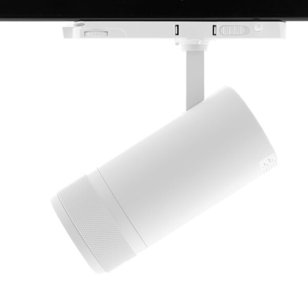 LED track light NEW BONN ZOOM 30W, CCT 3000K-3500K-4000K, 15°-55°, dimmable from driver, 3F, white - Image 2
