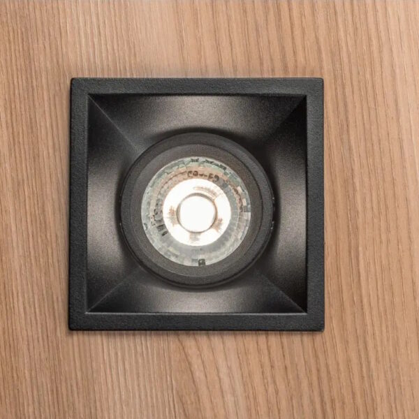 Recessed light SALTO GU10, square, black - Image 4
