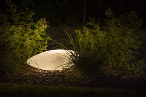 Garden light MARMO 38, E27, 38cm, IP65, 2,5m cable, stone - Image 3