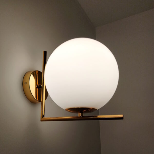 Wall light PLAUEN E27, gold - Image 2