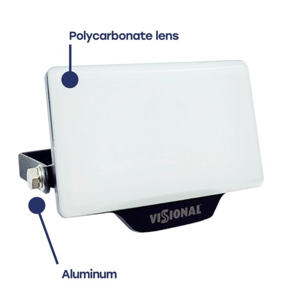 LED Floodlight VISIONAL PREMIUM 10W, 4000K, 1100lm, 120°, IP65, 101x72x28mm, black - Image 3