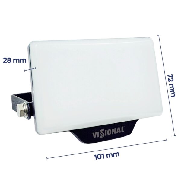 LED Floodlight VISIONAL PREMIUM 10W, 4000K, 1100lm, 120°, IP65, 101x72x28mm, black - Image 4