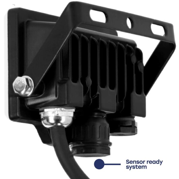 LED Floodlight VISIONAL PREMIUM 10W, 4000K, 1100lm, 120°, IP65, 101x72x28mm, black - Image 5