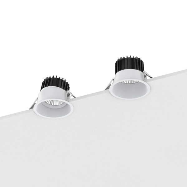 LED Recessed light DL440 series, 25W, 60°, 3000K, UGR<16, IP44 (front), Ø190x149mm, cutout 170-180mm, white - Image 4