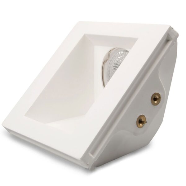 Recessed spotlight plaster GU10, 120x120x65mm, white