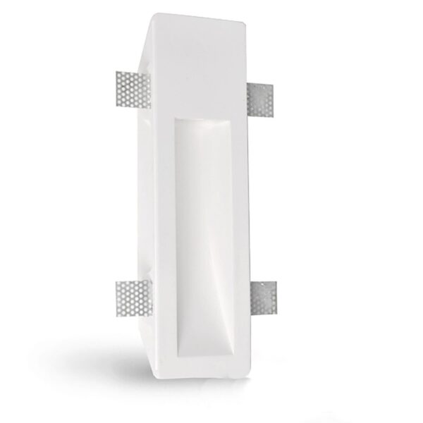 Recessed spotlight plaster GU10, 100x350x73mm, white