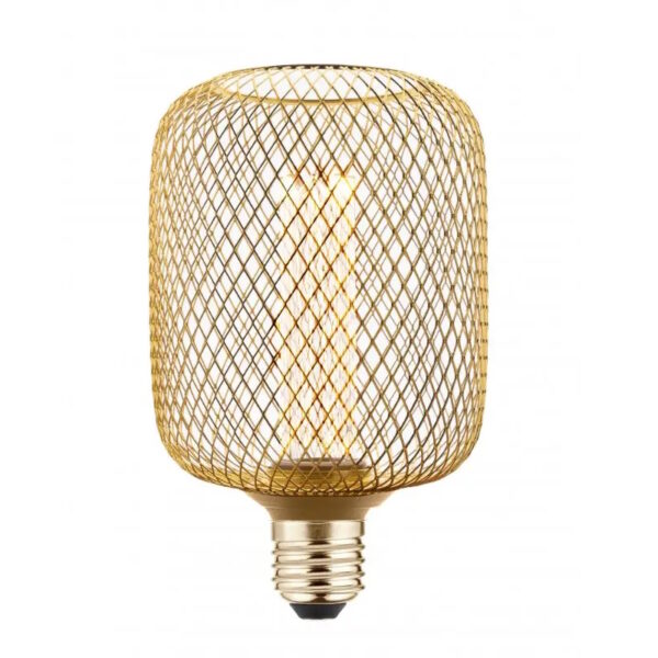 LED design bulb GRID E27, 3,5W, 120lm, 1800K,  320°, gold - Image 2