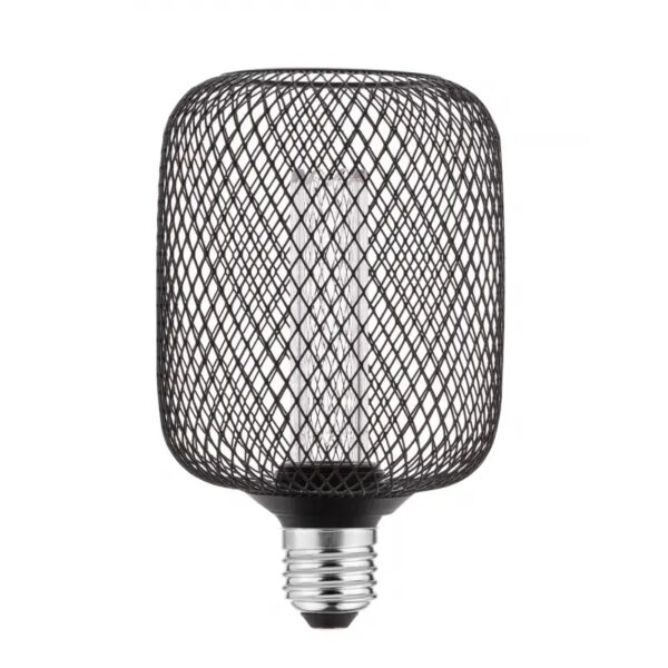 LED design bulb GRID E27, 3,5W, 120lm, 1800K,  320°, black