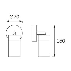 Ceiling and wall light directable TENOR GU10, IP44, white
