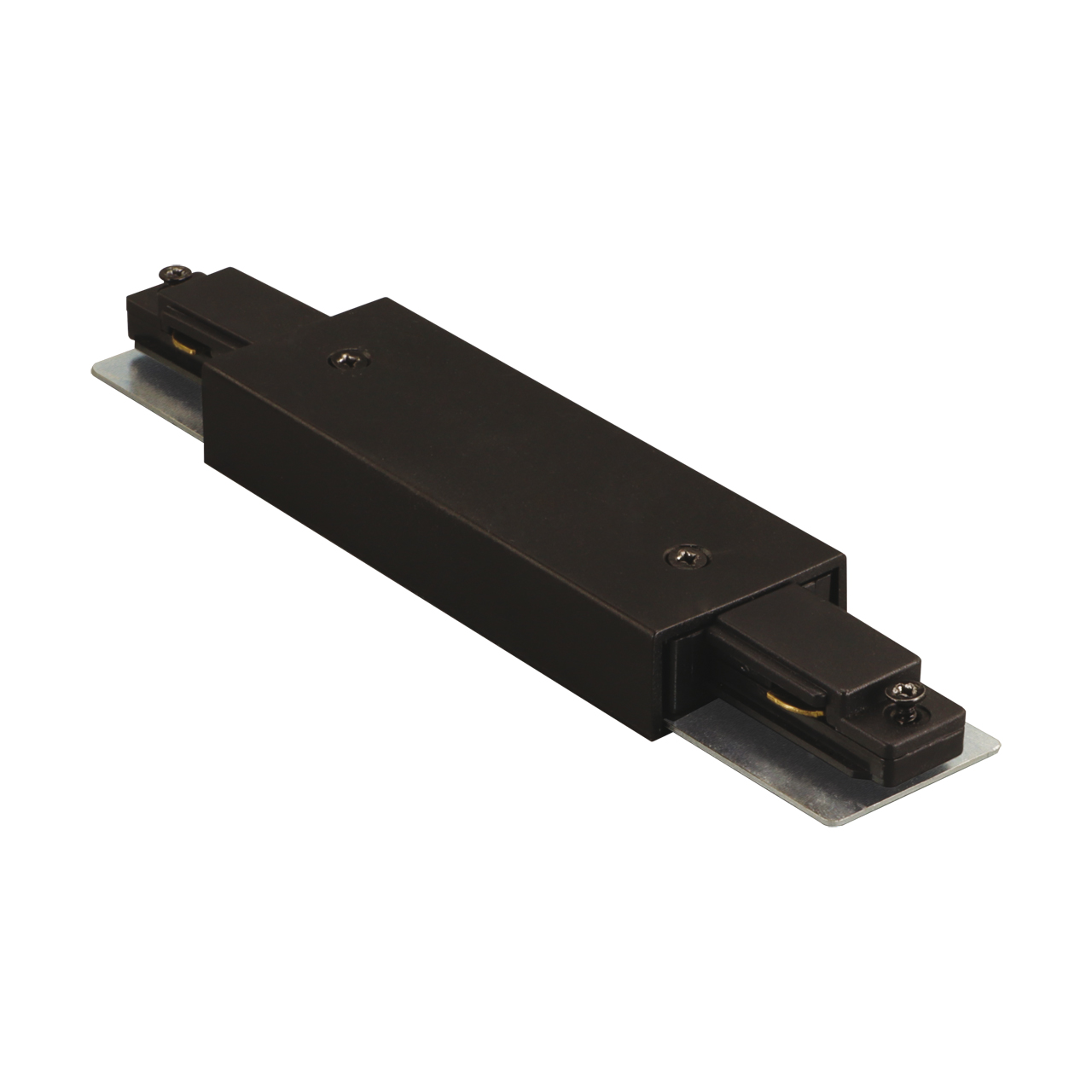 1 phase track connector I with power, black