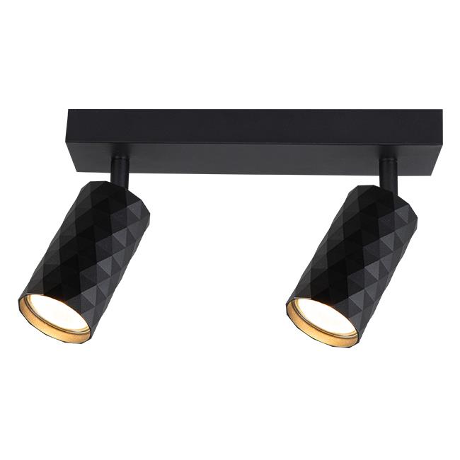 Ceiling and wall light movable GLAMOUR, GU10x2, 2 pcs spot, black - Image 2