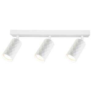 Ceiling and wall light movable GLAMOUR, GU10x3, 3 pcs spot, white