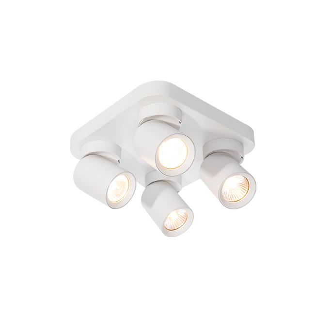 Ceiling light TIMO square, GU10x4, 4 pcs spot, white - Image 2