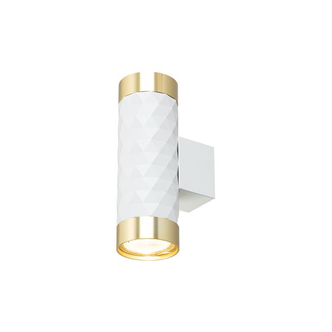 Wall light GLAMOUR, GU10x2, white/gold - Image 2