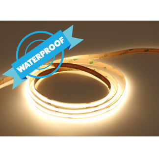 LED Strip COB 8W/m, 24V, 4000K, 102,5lm/W, 180°, IP65, cut-5cm, 5000x10x4,5mm