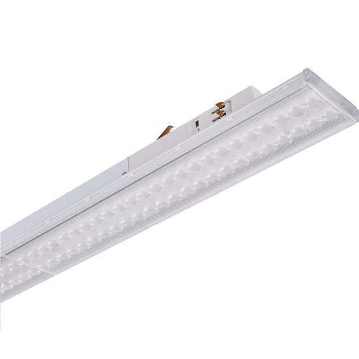 LED track light T-line linear adjustable, 1200mm, 35/40/45/50W, 160lm/W, 3000K, 3F, white