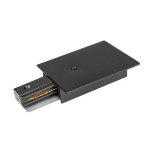 1 phase track recessed 2m, aluminium, black