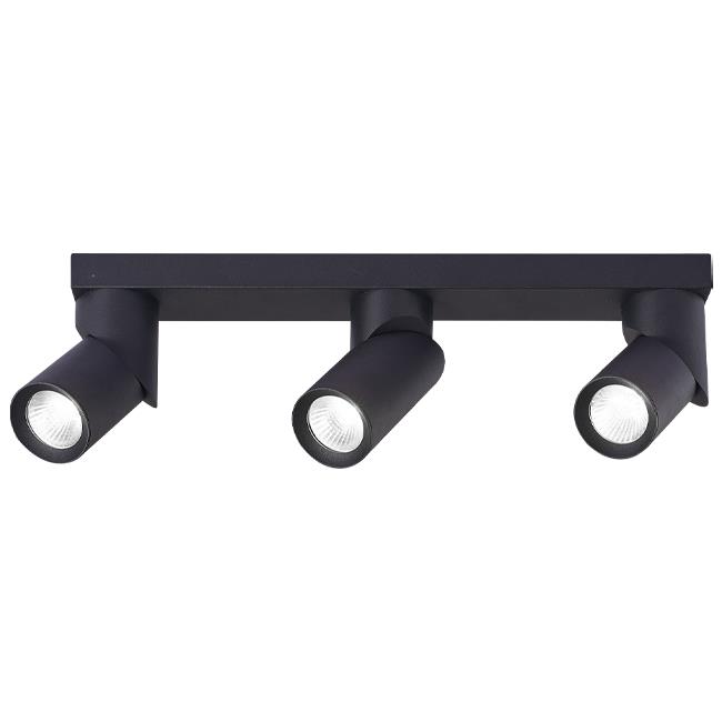 Ceiling light RITA Essen Mini, GU10x3, black