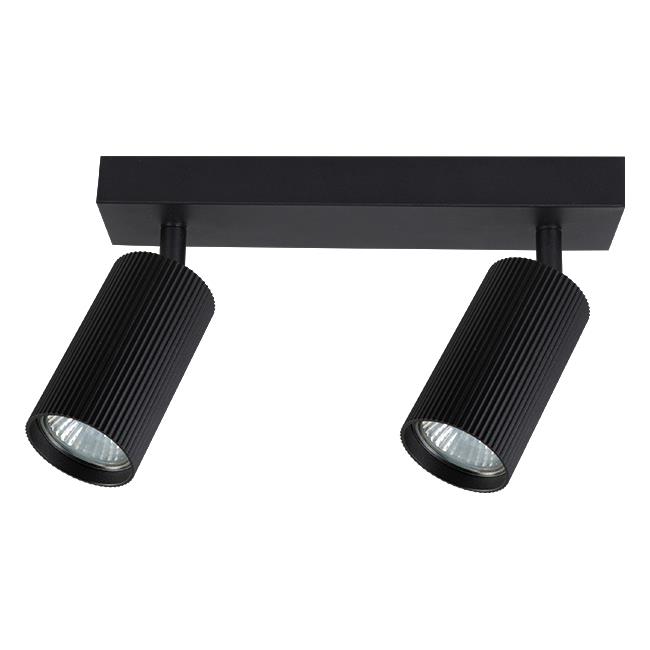 Ceiling light LUCERNO, GU10x2, black