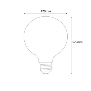 LED bulb E27, 18W, 3000K, 360°