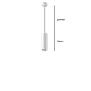 Pendant light HARTHA GU10, Ø53x200mm, white