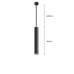 Pendant light HARTHA GU10, Ø53x400mm, black