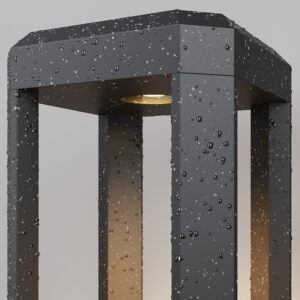 LED outdoor bollard light ROYAL MILE, 13W, 260°, 3000K, 151x151x800mm, IP65, grey