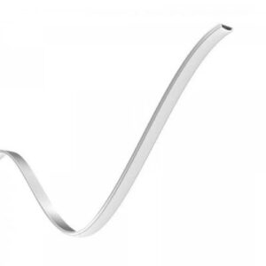 Aluminium profile VISIONAL 3m, surface, 18x6mm,  horizontally BENDABLE, silver, with cover and end caps
