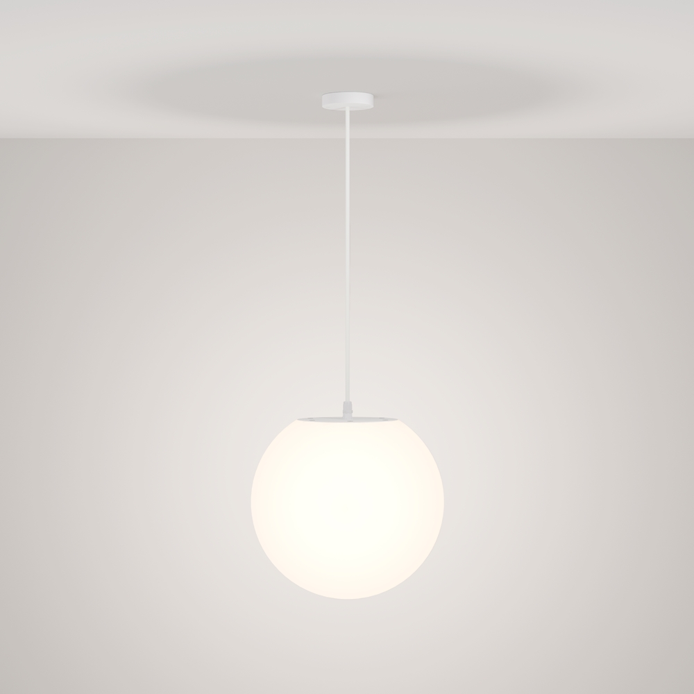 Outdoor pendant light ERDA E27, Ø300x1500mm, IP54, white