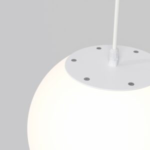 Outdoor pendant light ERDA E27, Ø300x1500mm, IP54, white