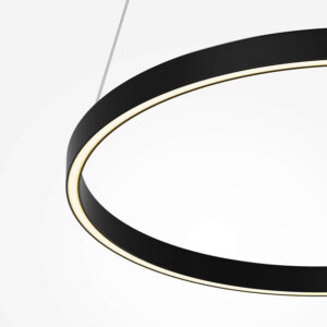 LED pendant light RIM 36W, Ø600mm, 3000K, 120°, black
