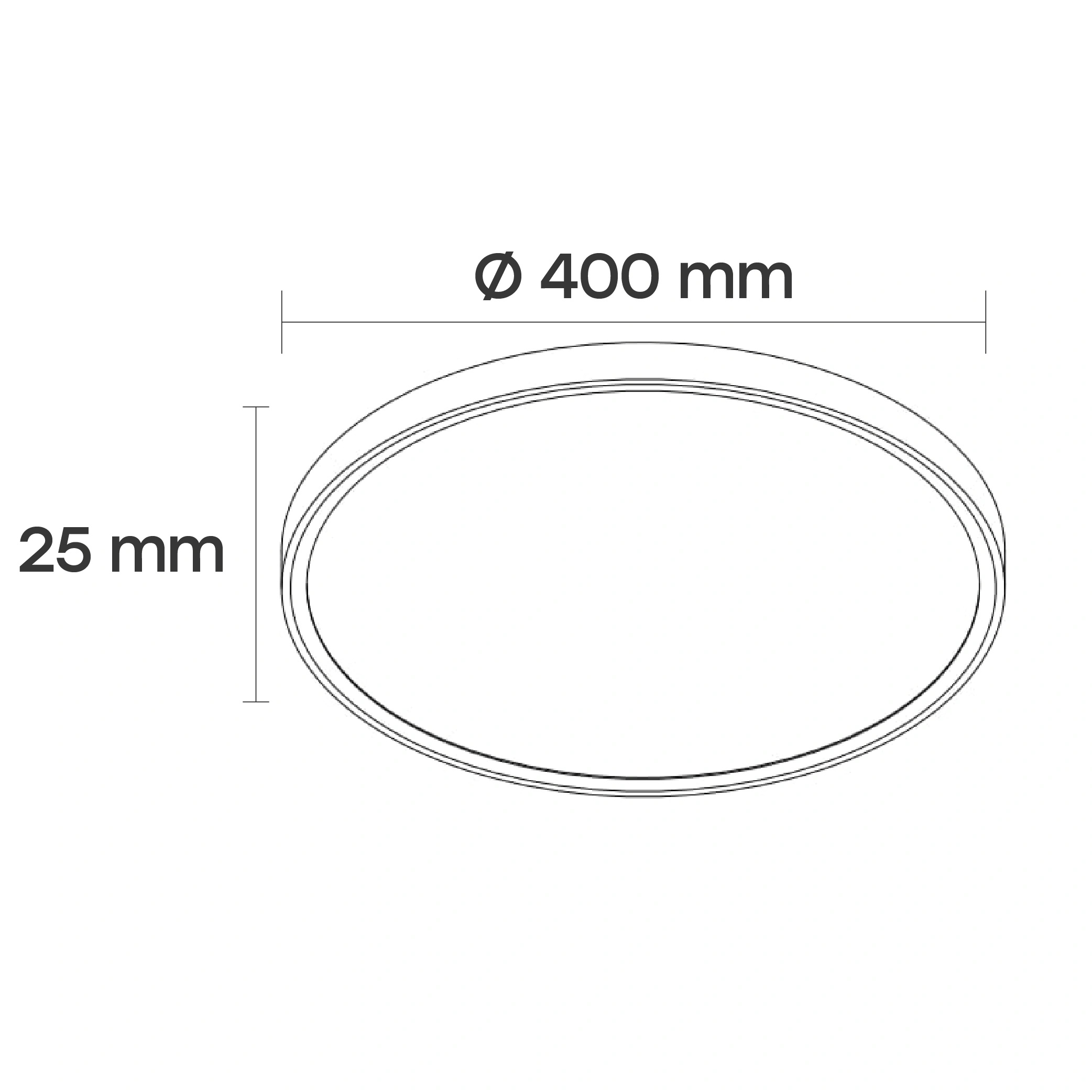 LED plafond light Visional Professional 32W, 3CCT, 3840lm, IP44, Ø 400x25mm, white - Image 9