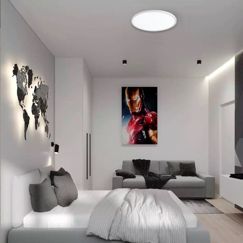 LED plafond light Visional Professional 32W, 3CCT, 3840lm, IP44, Ø 400x25mm, white - Image 4