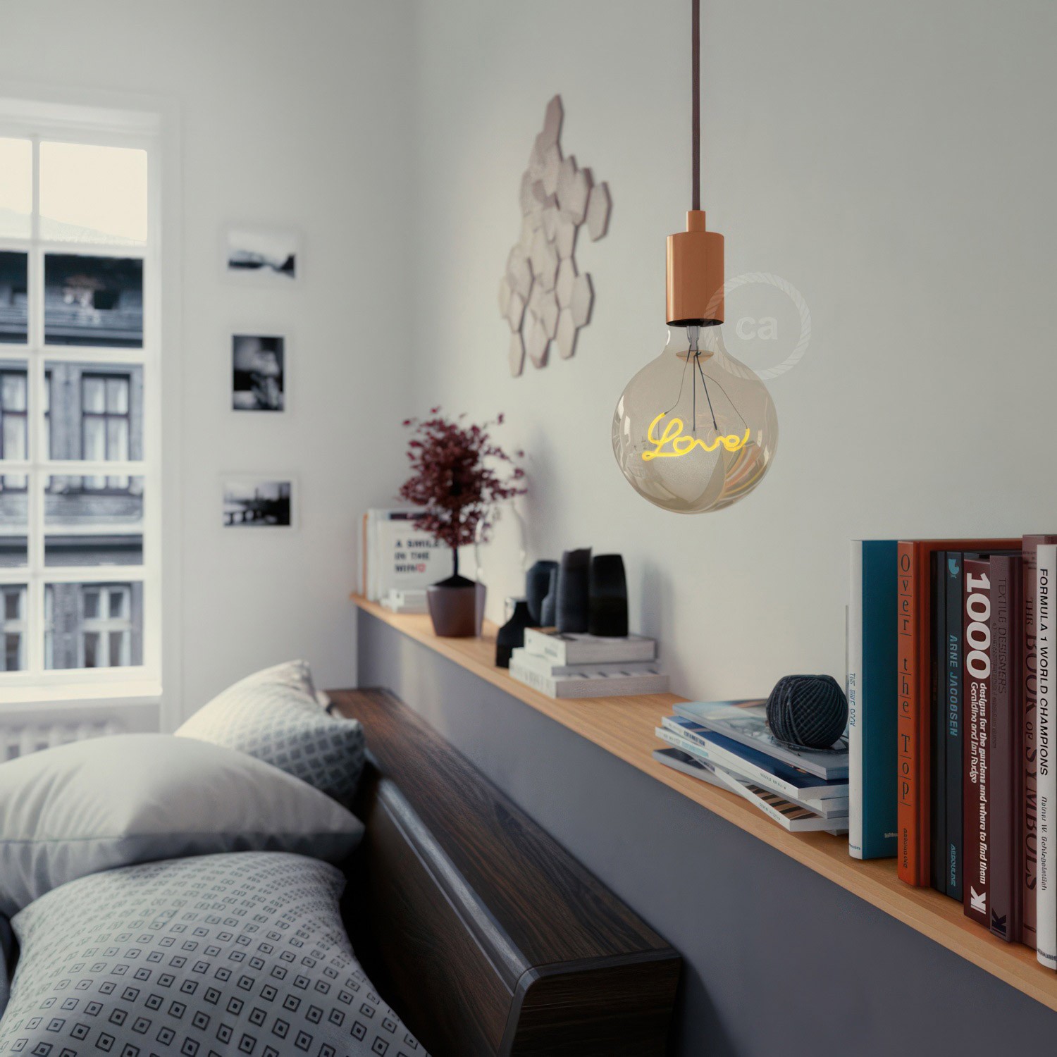 LED-bulb E27 for pendant lamp LOVE G125, 4,5W, 1800K, Triac DIM - Image 3