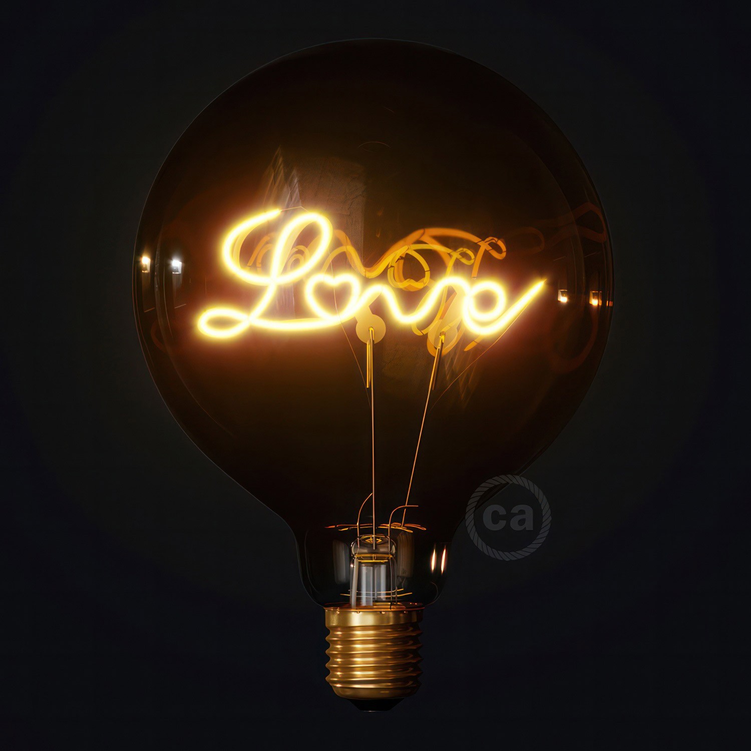 LED-bulb E27 for upright lamp LOVE G125, 5W, 2000K, Triac DIM - Image 2