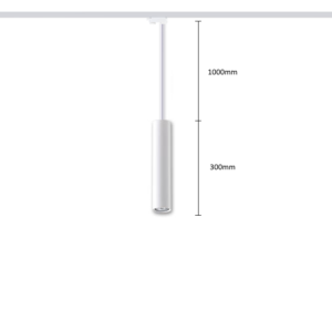 Pendant track light HARTHA GU10, Ø53x300mm, 3F, white