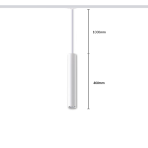 Pendant track light HARTHA GU10, Ø53x400mm, 1F, white