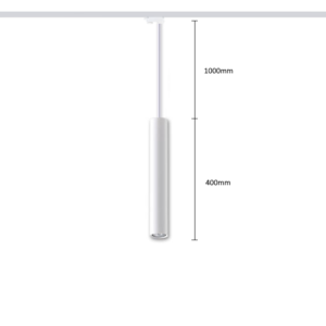 Pendant track light HARTHA GU10, Ø53x400mm, 3F, white