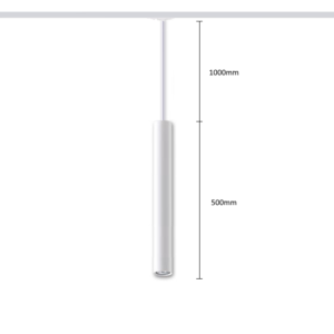 Pendant Track light HARTHA GU10, Ø53x500mm, 1F, white