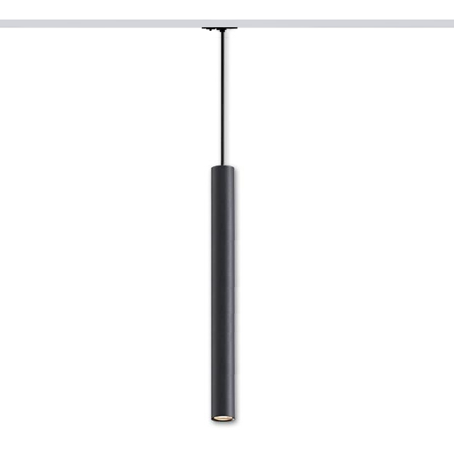 Pendant track light HARTHA GU10, Ø53x600mm, 1F, black