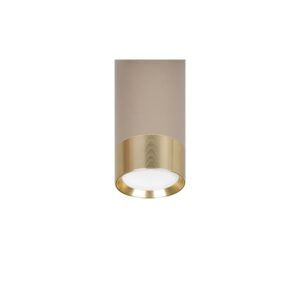 Pendant light KEON, GU10, Ø54x290mm, beige/gold